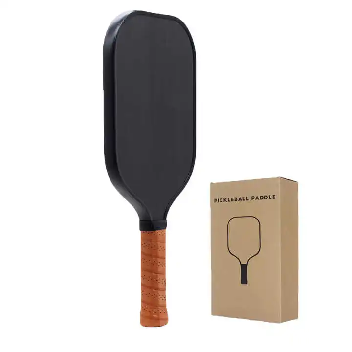 Raw Toray T700 Carbon Fiber Pickleball Paddle with 16mm Polypropylene Honeycomb Core Thermoforming Sealing Edge Unibody Construt
