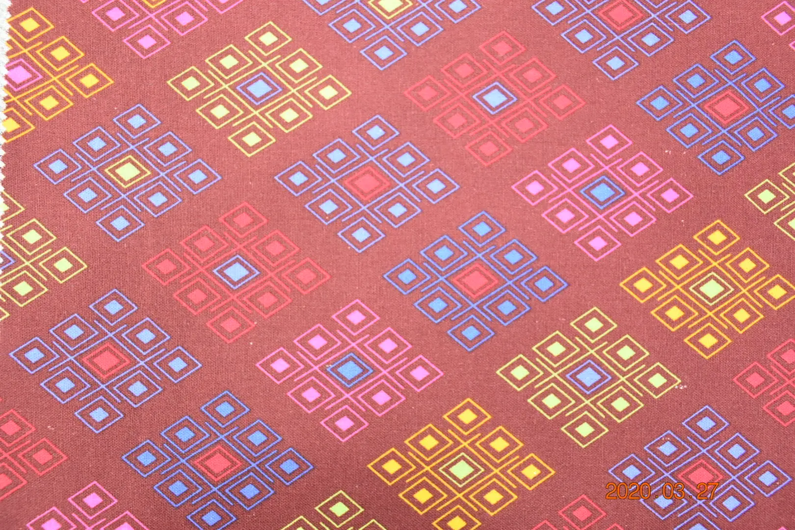 
Best Selling wind proof stock rayon linen fabric printed dress 