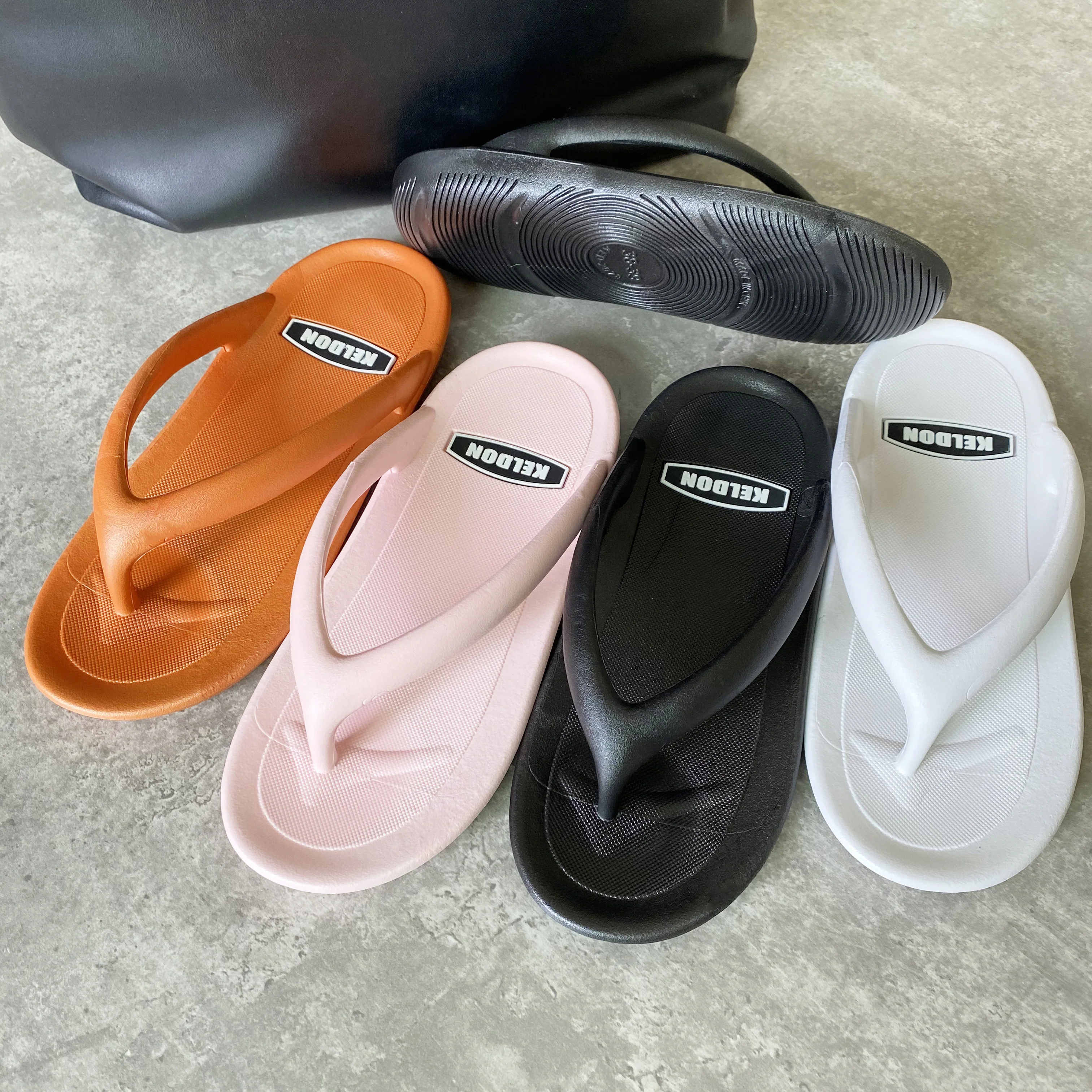 New lady women custom cute pvc basic plastic beach trendy dropship slipper flip flop white shoes sport 2020