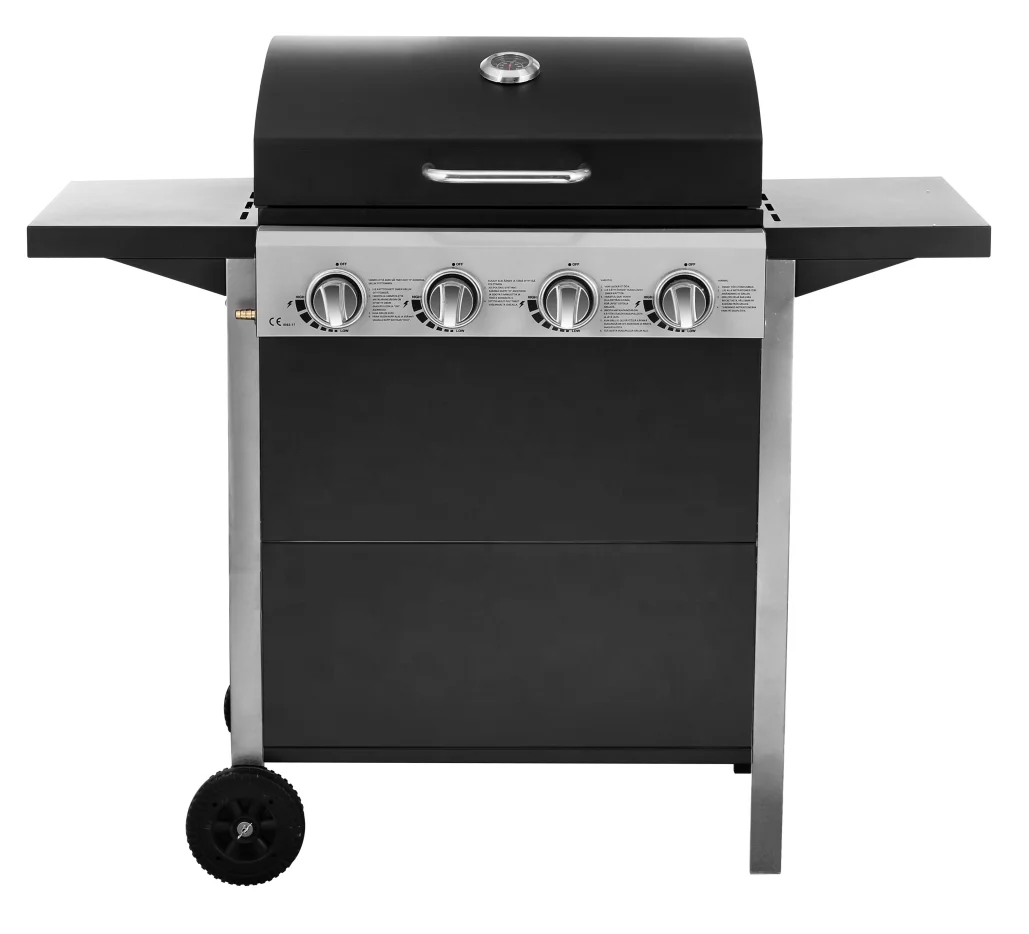 Портативный уличный гриль для барбекю, четыре конфорки, гриль для барбекю