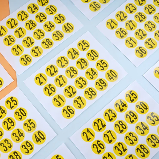 Whole Sale  Office and School Use  A5 Sheet Size Color Printed Label and Sticker