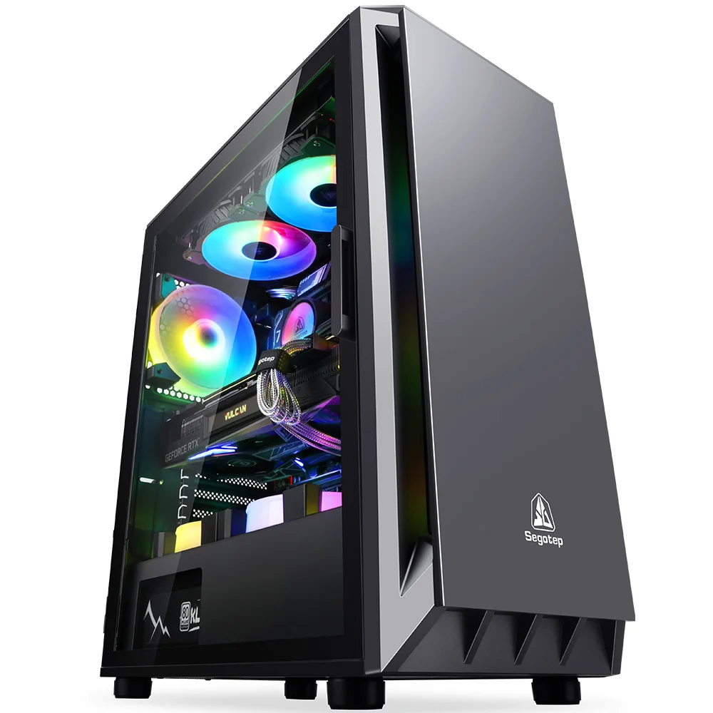 Segotep ATX Full Tower Computer case ARGB Lighting Pc Case High-end Gaming Case