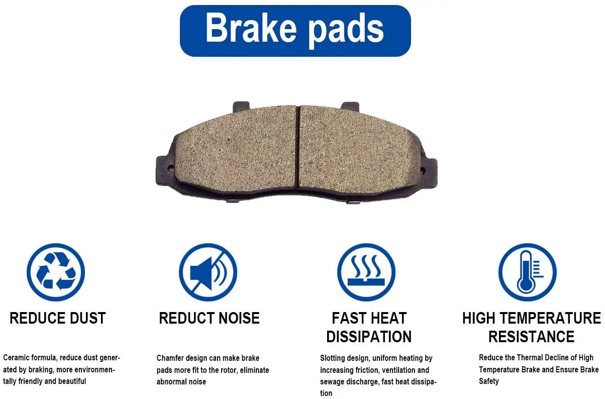 QYT10001 Front Brake kit with Slotted/Drilled Rotors and Ceramic Pads for Infiniti I35 Nissan Altima Maxima SUZUKI SX4 2013-