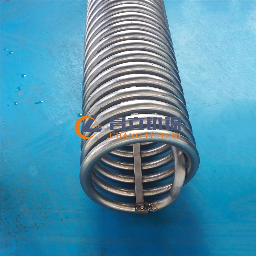pure Gr2 titanium coil tube