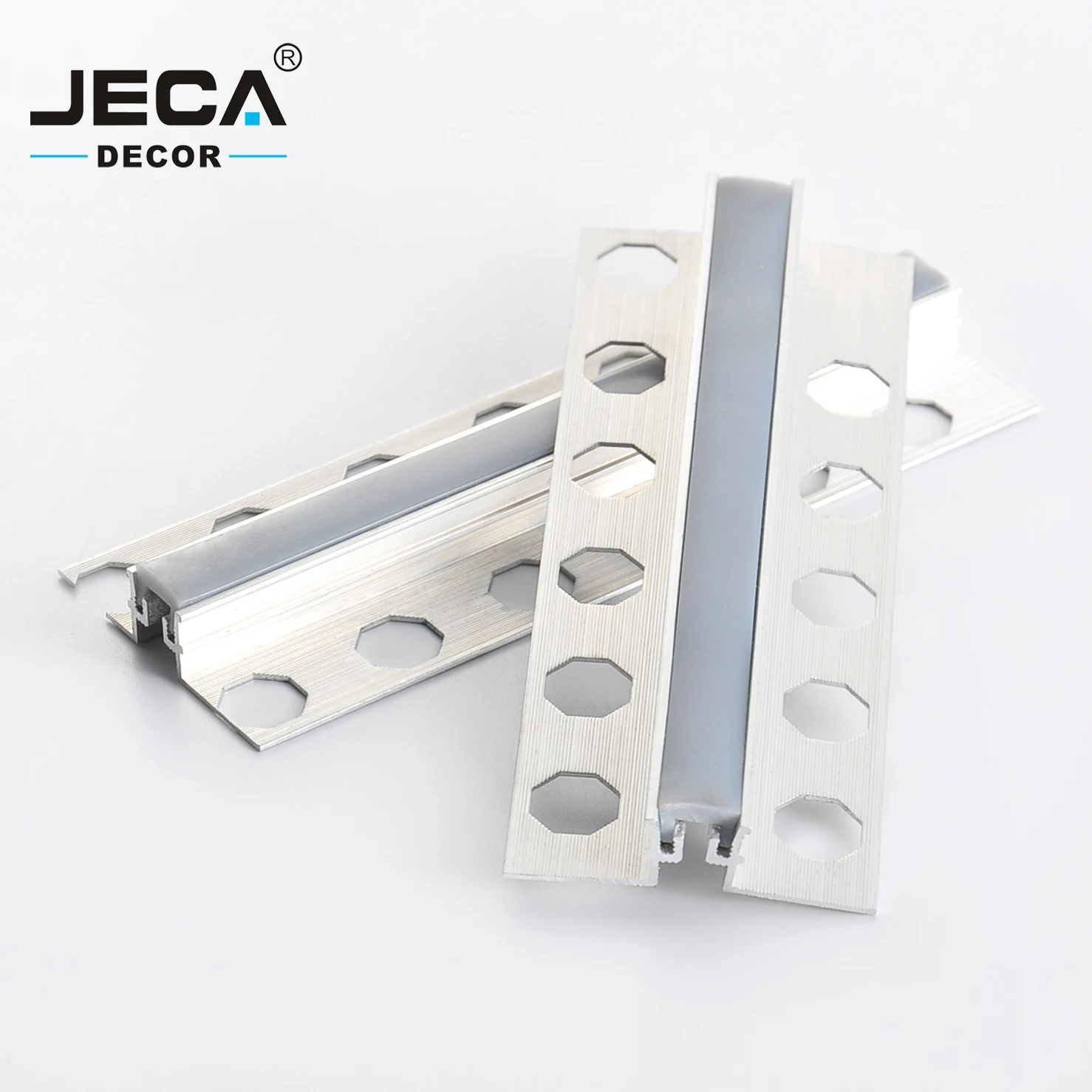 Foshan JECA Aluminium Tile Trim Metal Extrusion Profiles High Quality Movement Joint Profiles For Floor Transitions