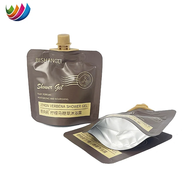 Custom Printed 30ml Liquid Pouch Reusable Detergent Packaging Spout Pouch Bags For Shampoo And Shower Gel