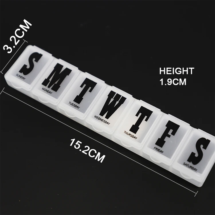Wholesale Plastic Portable Pill Box 7 Da Weekly Organiser
