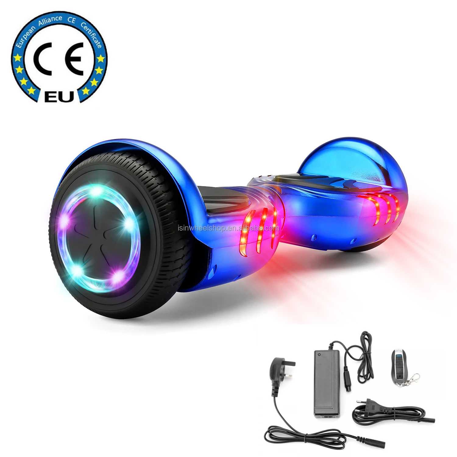
6.5 inch self balance scooter with led light kids adult hover board 