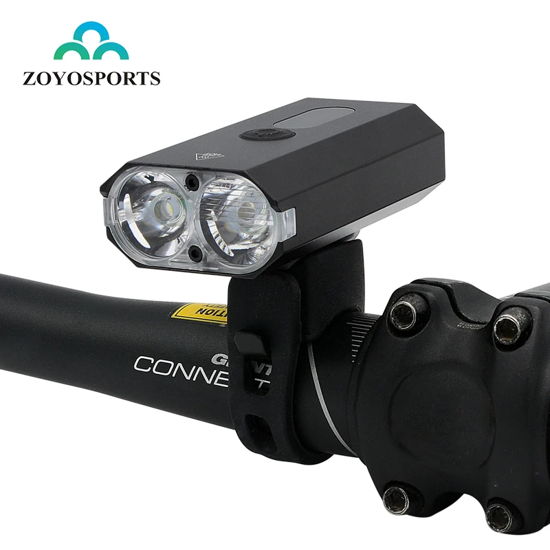 ZOYOSPORTS riding glare flashlights USB rechargeable light outdoor riding equipment Bicycle front light