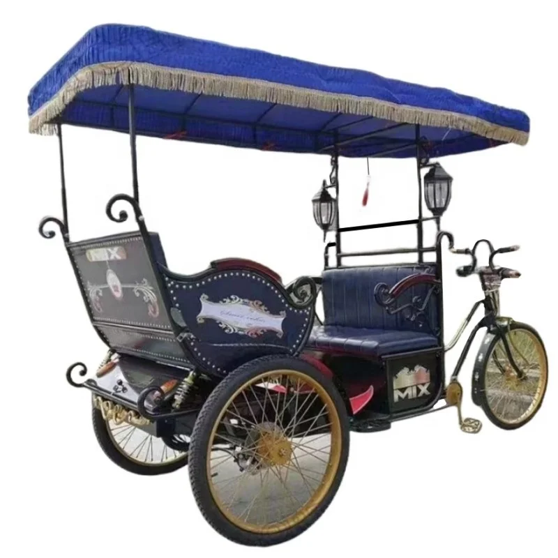 ETOO Brand hot Selling New sightseeing car 3/4 passengers electric tricycles electric rickshaw for sale