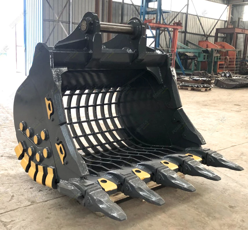 RSBM Customized Backhoe excavator 30ton skeleton Riddle rib bucket