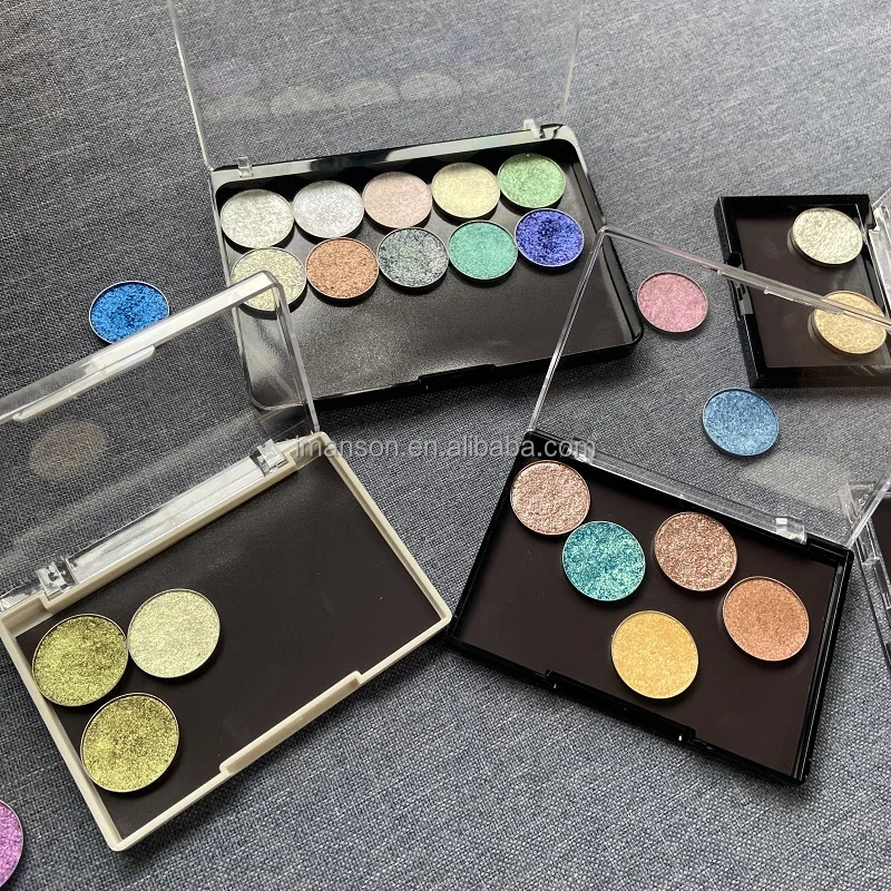 OEM Wholesale High Quality Refillable Eye Shadow Empty Pallet Magnetic Cardboard Makeup Eyeshadow Palette