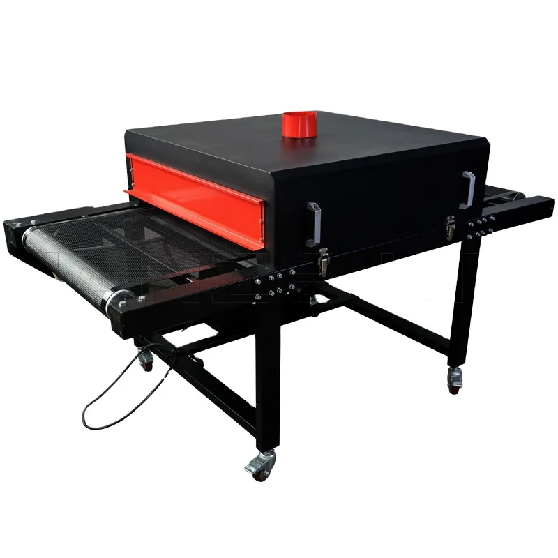 Tunnel T-shirt dryer, textile conveyor belt infrared drying machine for clothes garment fabric