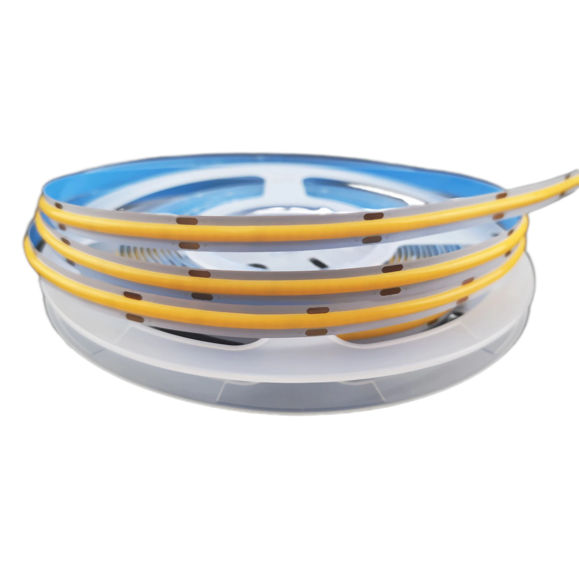 Bendable Roll to Roll 480chips/m 8mm PCB 12V 24V 4000K 4500K Natural White Daylight 10m/roll Flex No soldering COB LED Strip