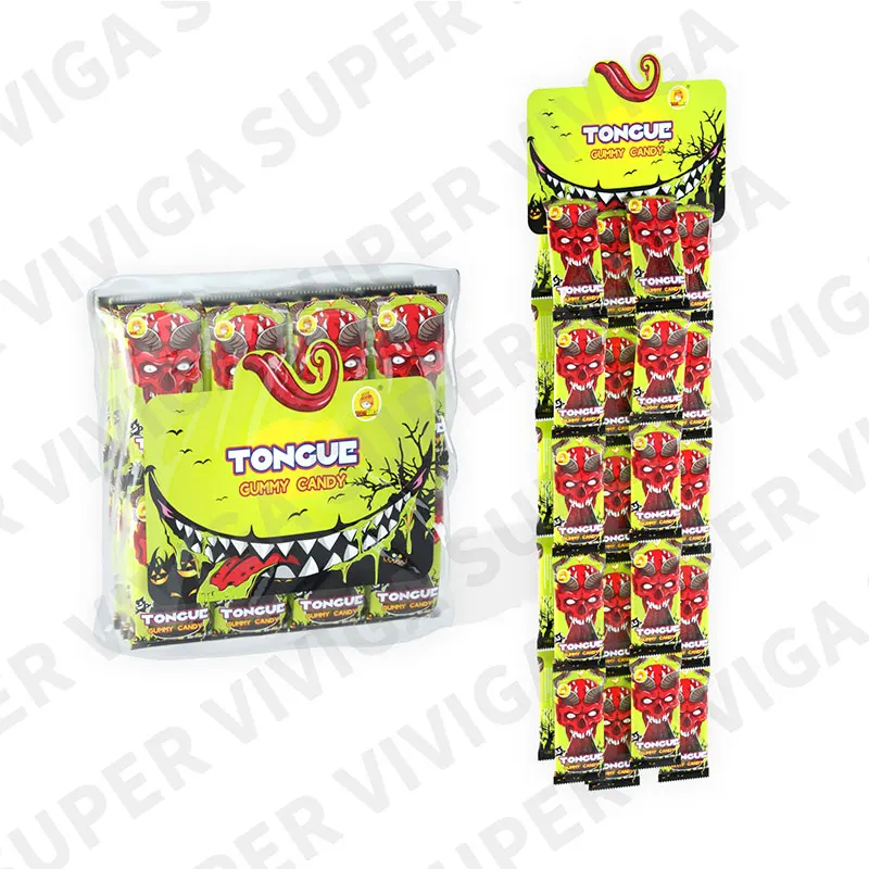 Custom Vegan Assorted Bulk Gel Halal Sweets Pizza Jelly Gummy Candy Christmas Halloween Brain Licker Candy