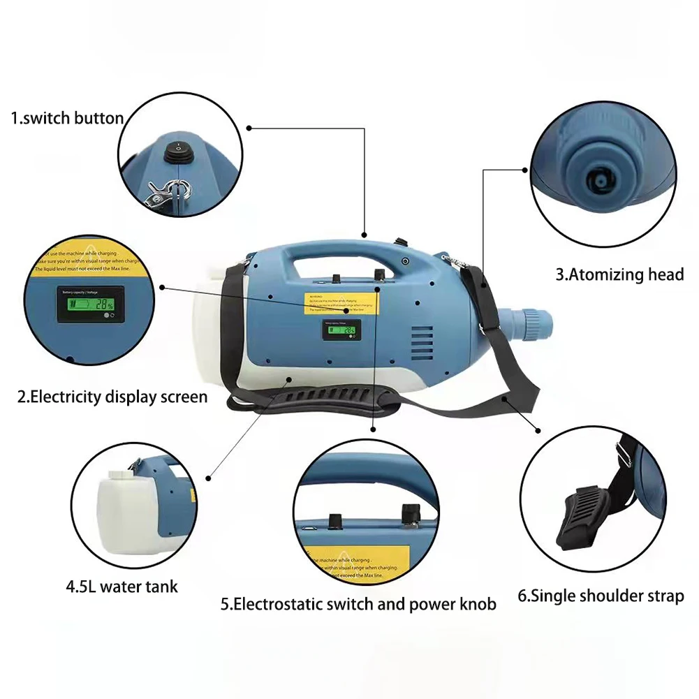 DC 48V 5L Water tank capacity Sprayer Electric Fogger Machine Sprayer