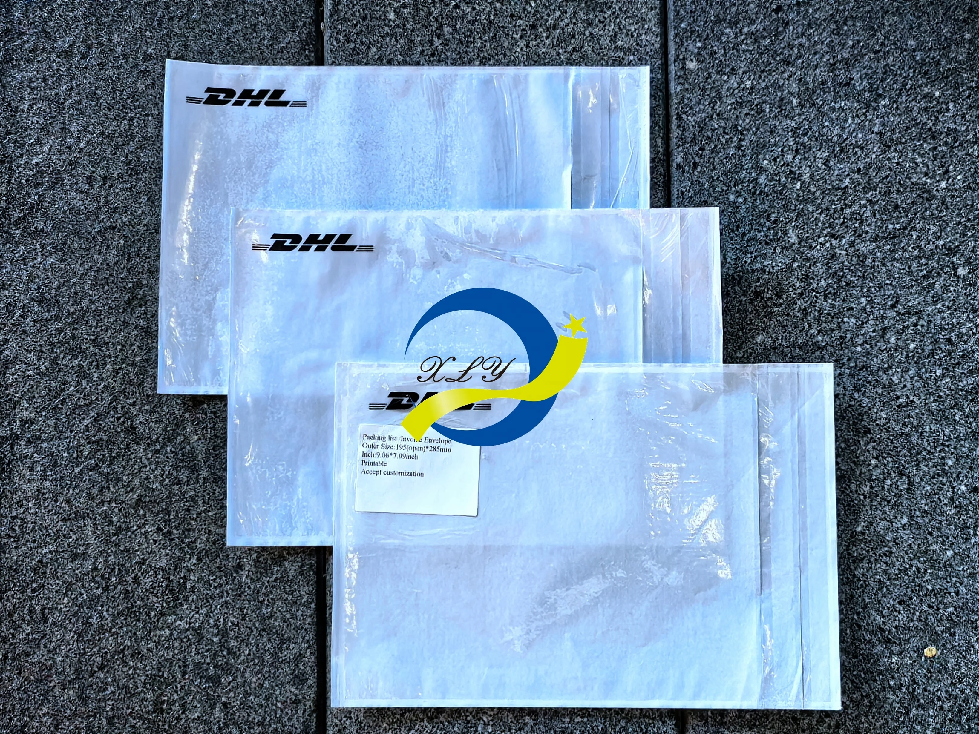Self-adhesive Packing Slip Plastic Document Pouches Packaging and Shipping 145(Open)*255mm Blank Packing List Enclosed