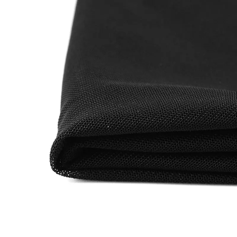 Knitted fabric blended with spandex and polyester hexagonal mesh fabric sexy underwear  customized quick-drying mesh fabric