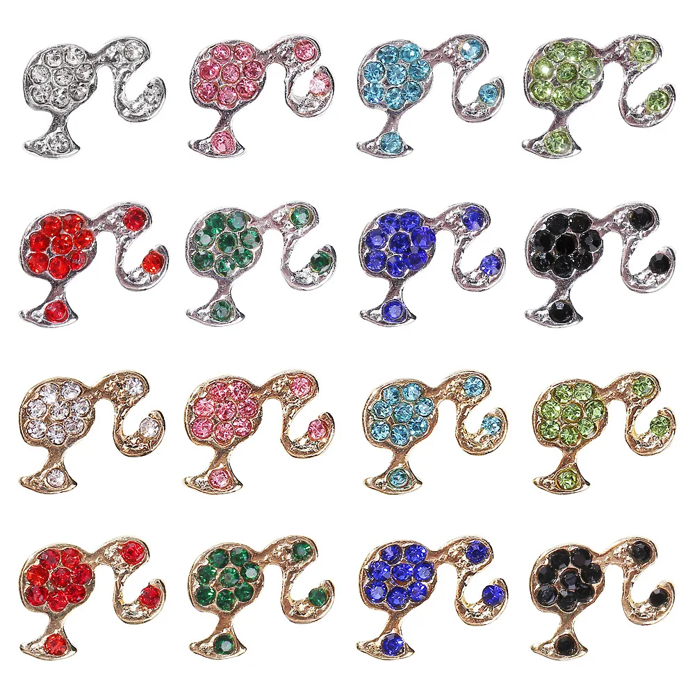 Best Selling Nail Art DIY Accessories Brand Logo Rhinestone Nail Ornaments 3D Luxury Beautiful Girl  Designer  Nail Charms