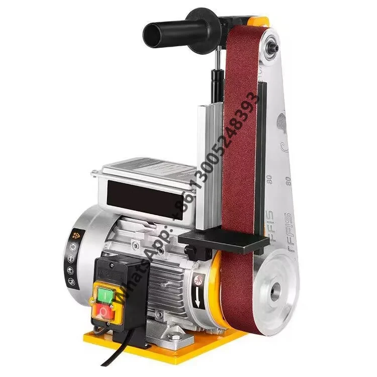Power Tools 2200W 50*915mm Metal Grinder Woodworking Abrasive Belt Polishing Machine Vertical Belt Sander with Round Sand Disc