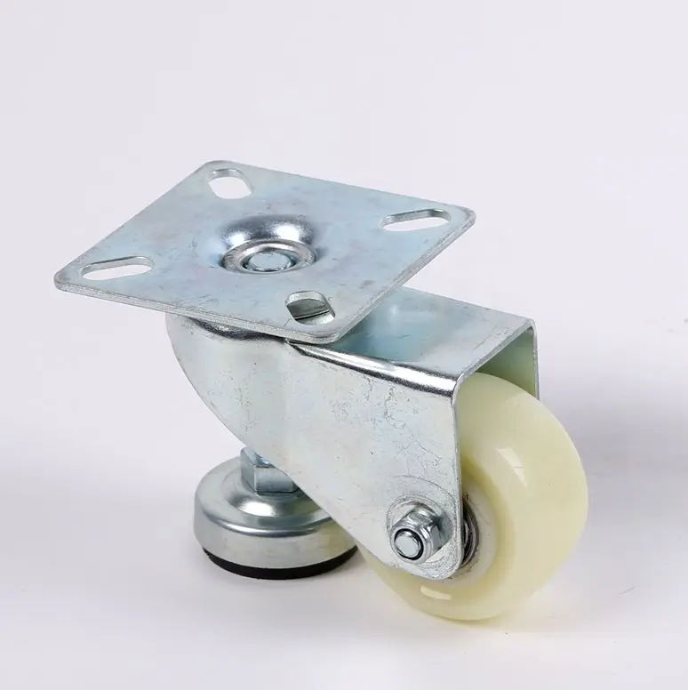 Adjustable caster  wheels with foot cup heavy duty adjustable caster
