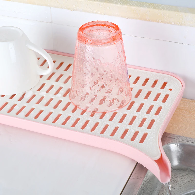  Fashion Square-shaped Cup Drain Pan Kitchen Plastic Dish Rack Drying