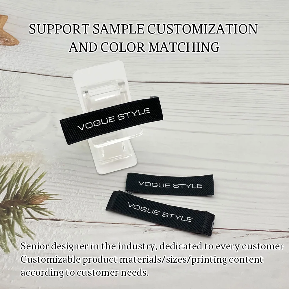 New Design Woven Private White Labels Clothing Manufacturer Tags Neck  Custom Clothes private label baby clothes label