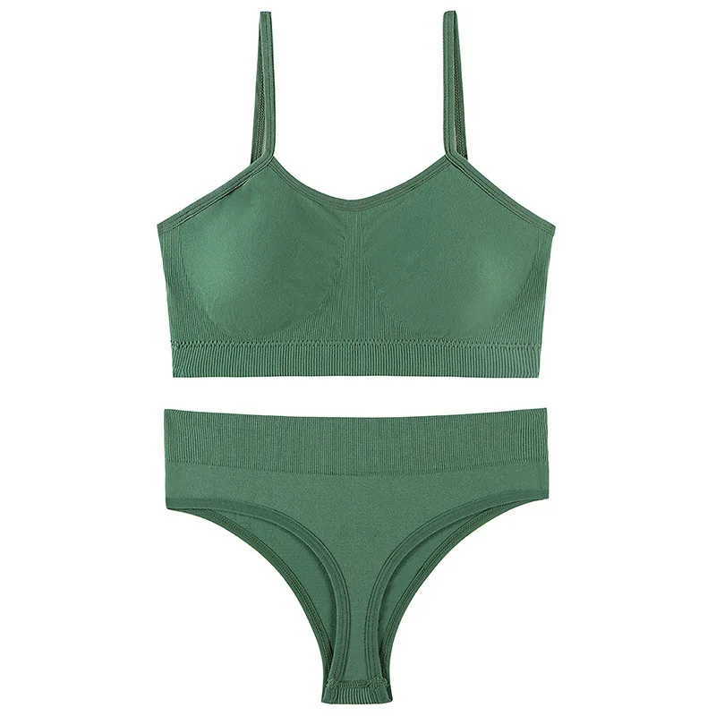 Wholesale wireless ladies sexy panty and bra sets plus size bra and panties set for fat girls