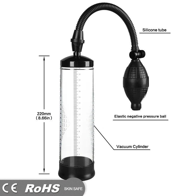 handsome up enlarger vacuum device penis pump pinch ball