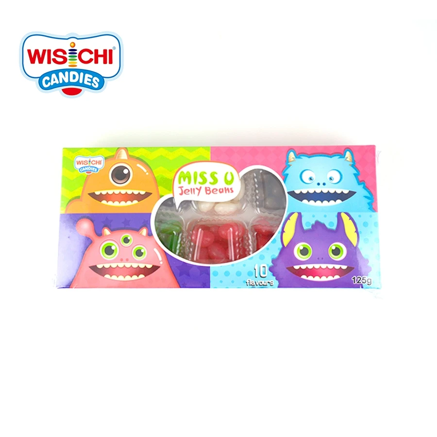 Mixed Fruity Colorful Halal 10 Flavors Candy Jelly Bean