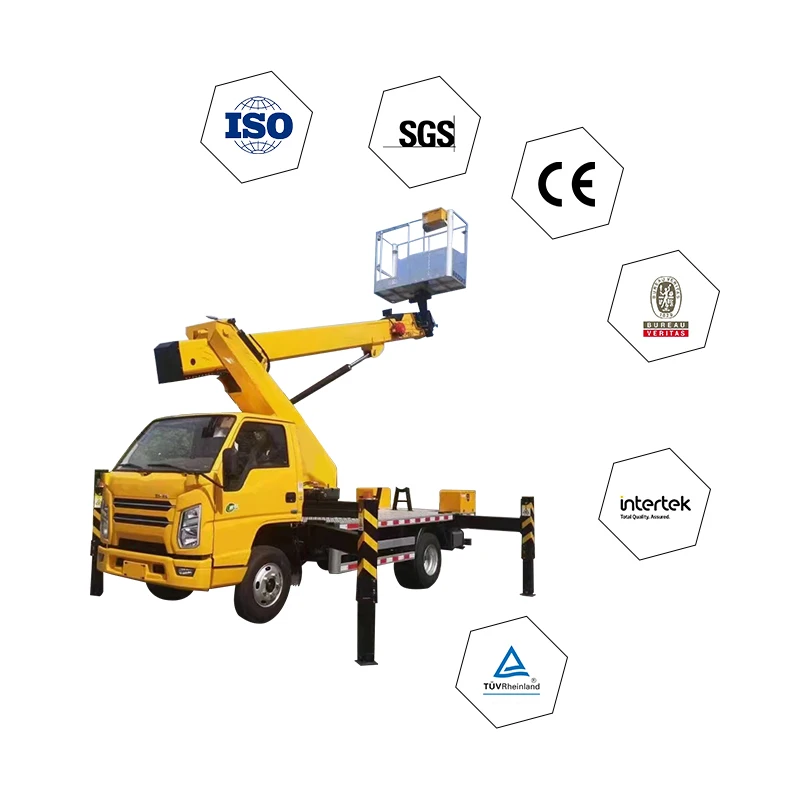 bucket truck aerial working platform truck crane bucket electric bucket truck