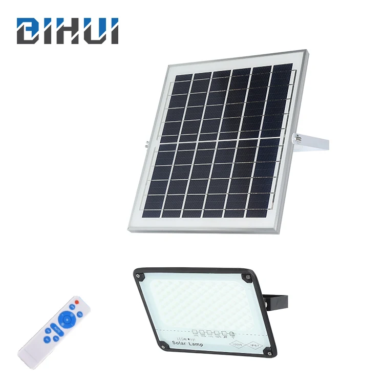Портативный уличный Смарт Ip67 Водонепроницаемый Светодиодный прожектор на солнечной батарее с дистанционным управлением, 50 Вт, 100 Вт, 200 Вт, 300 Вт