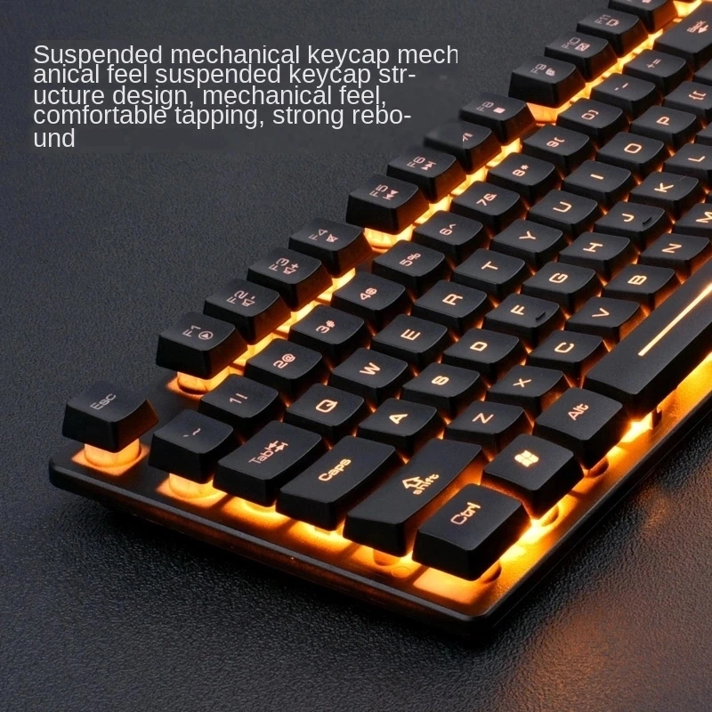  Проводная Механическая игровая клавиатура logitech 2021 KM320 USB 2 0 со светодиодной
