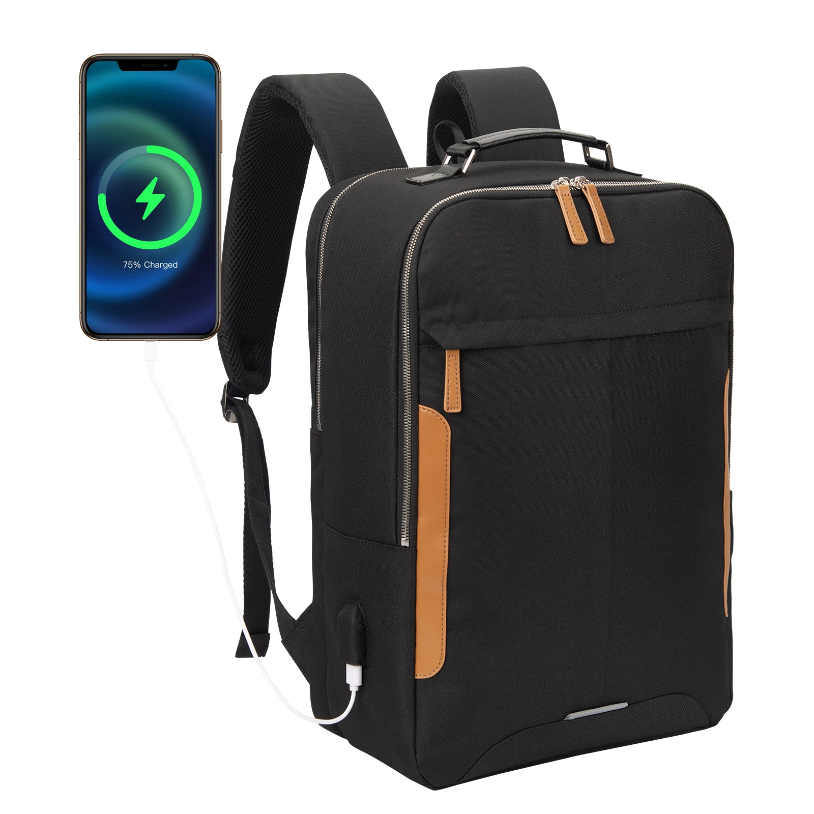 Fashion Travel Usb Antitheft Smart Bag Waterproof Laptop Backpack Business Backpack Nylon Backpack Unisex