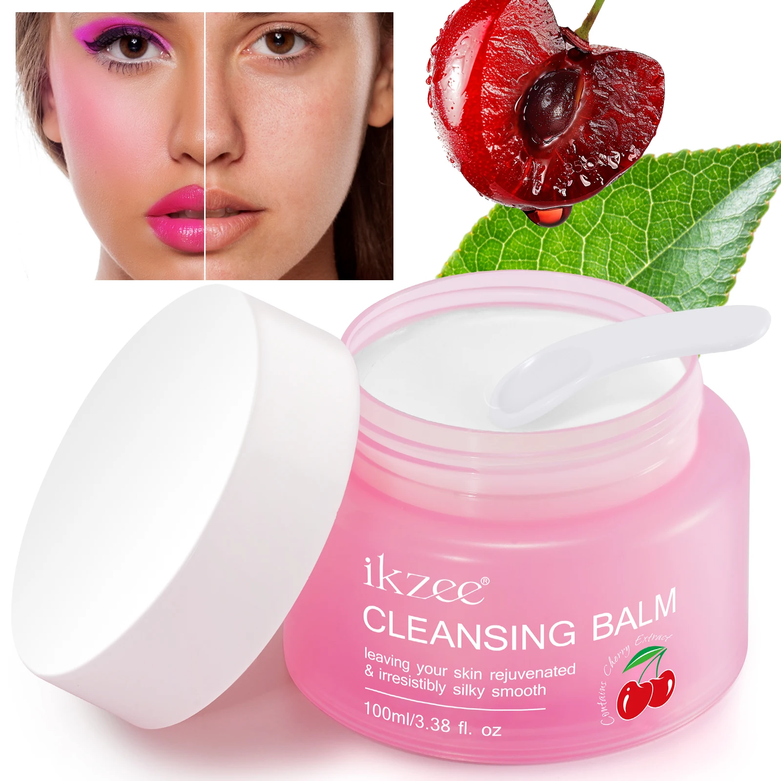 IKZEE 100ml deep clear face cleansing balm makeup melting remover private label grinding makeup cleansing balm