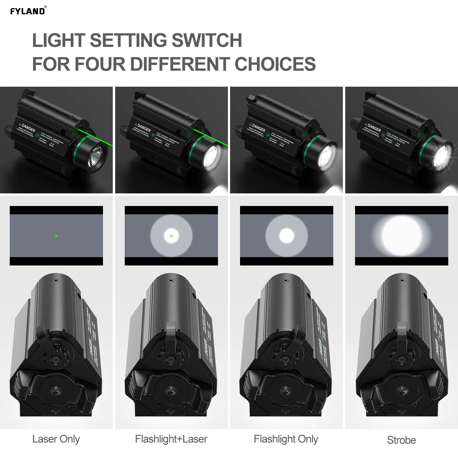 3068 Green Red Dot Laser Tactical Scope Mini Optic Reddot Hunting Sighting Telescope Lens Reflex Sight With Light