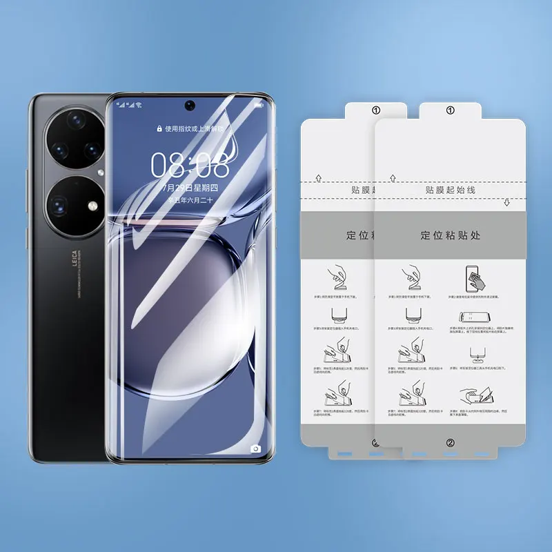 JJT Easy Installation Bubble Free Hydrogel Phone Screen Protector Tpu Film For Xiaomi Mix 4 Xiaomi 10 11 12 Huawei Mate 30 40 50
