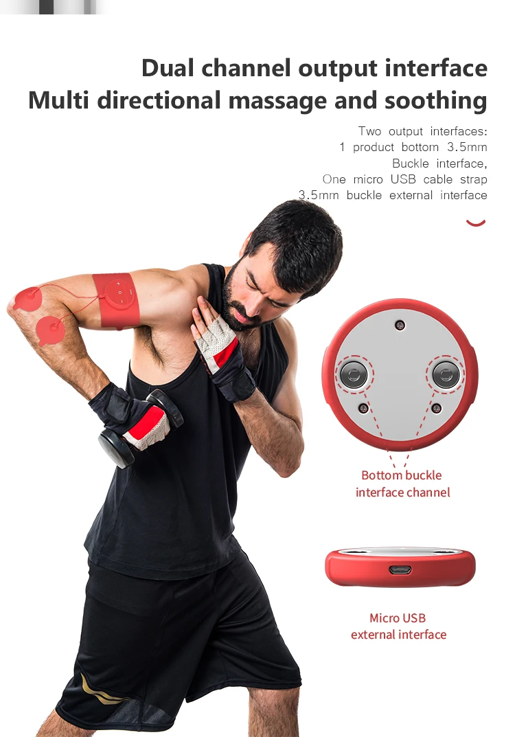 Лидер продаж беспроводной умный электрический низкочастотный мышечный Стимулятор ФИЗИОТЕРАПЕВТИЧЕСКИЙ массажер для тела