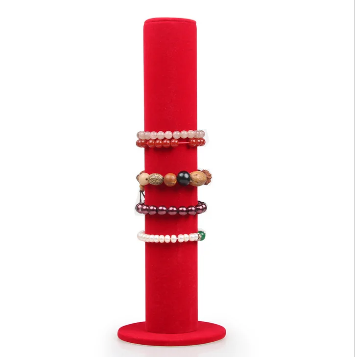 Jewelry Display Storage Stand Vertical Frame BVelvet Bracelet Rack Watch Jewelry Display Shelf
