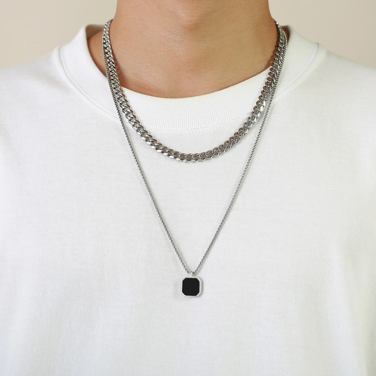 Free samples High Quality Gold Plated Stainless Steel Jewelry Chain Necklace Collares Para Hombre Necklace