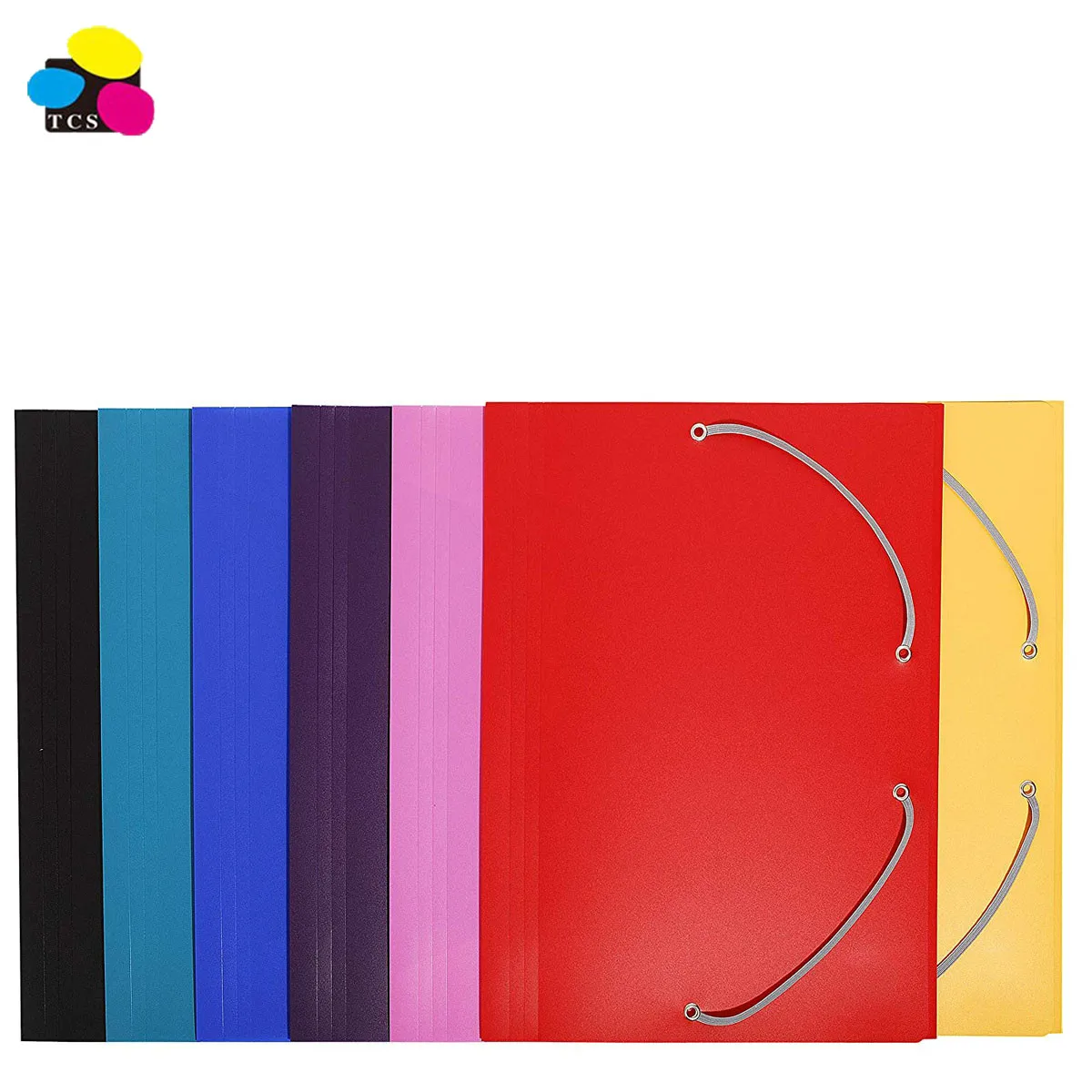 Wholesale Durable Lightweight Smooth Elastic Bands With 2 Flap PP Laminated For Office and School Stationery