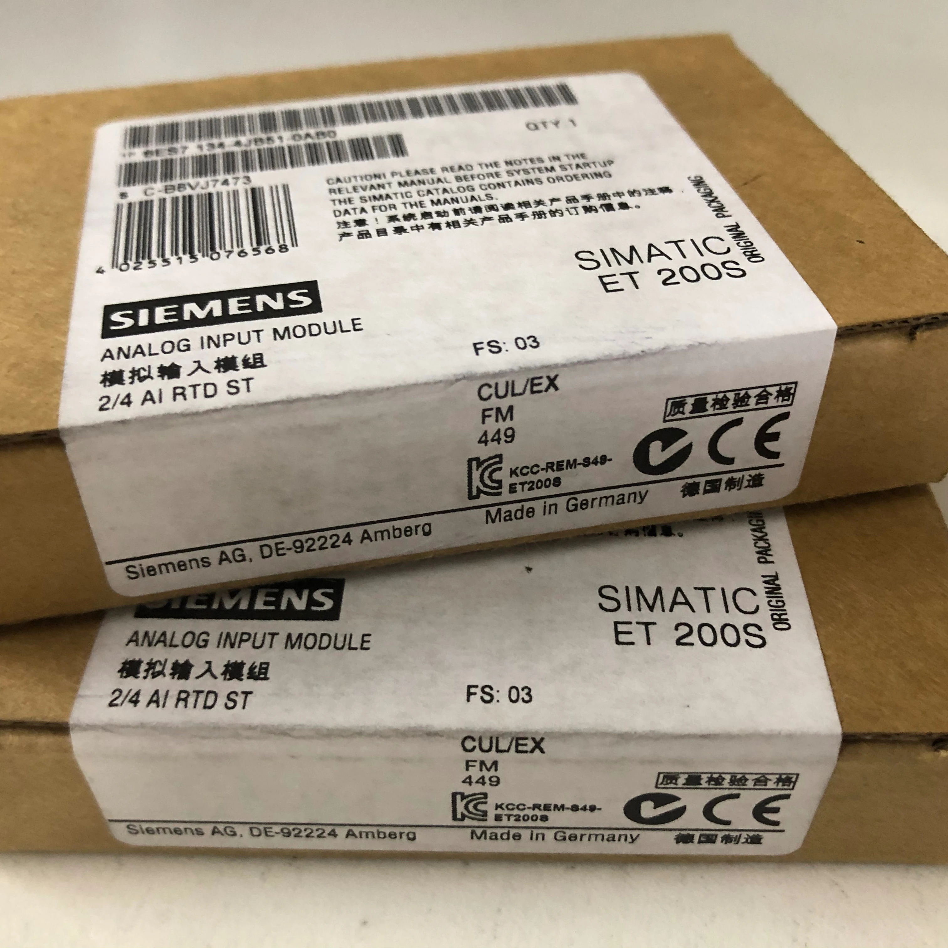 SIEMENS 6ES7134-4JB51-0AB0 Analog electronic module