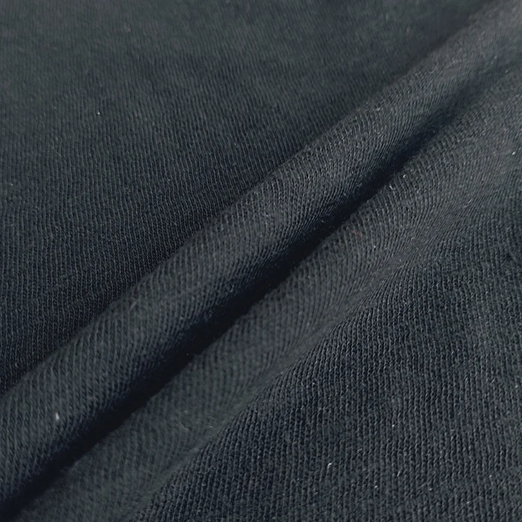 china suppliers wholesale inventory heavy knitting fabric 97/3 cotton spandex 1*1 rib for dress