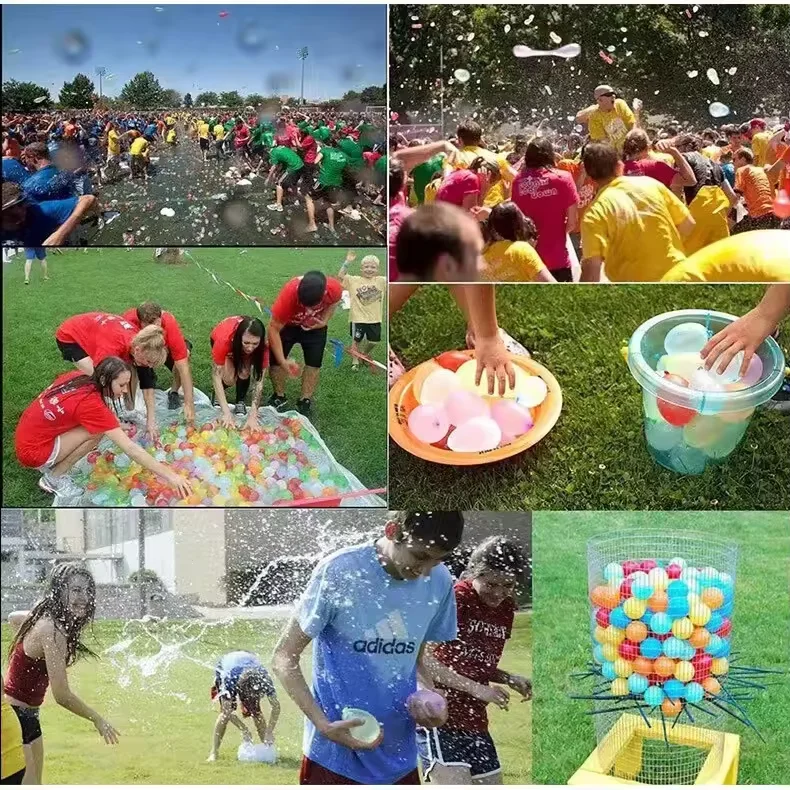 Out Door Games 111pcs/bag Latex Water Balloons Quick Fill Self Sealing Summer Toys Bomb Games Toy Party Water Balloons