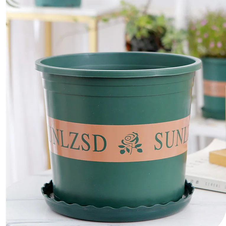 Custom Plant Pot Plastic Big Garden Flower Pots Planters Indoor 3 Gallon Nursery Pots Outdoor