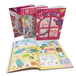 Wholesale Custom Educational Coloring Drawing Activity Books For Kids Printing Children Busy Sticker Book