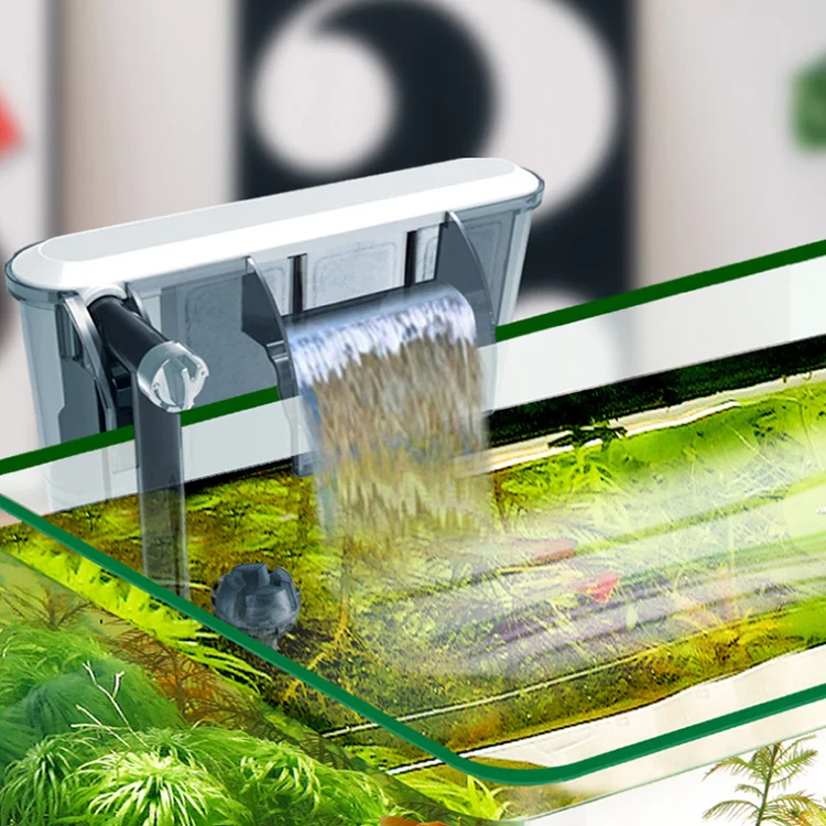 Aquarium Waterfall Filter External Filter Hang On Glass Fish Tank