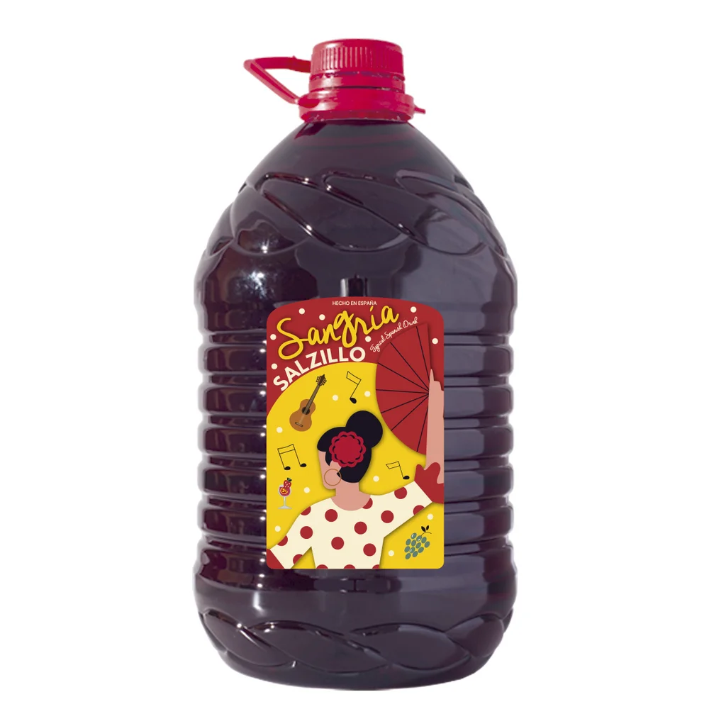 Премиум 100% натуральное испанское Фруктовое вино Сангрия 3000 мл ПЭТ бутылка Европейское красное со сладким вкусом оптовая поддержка