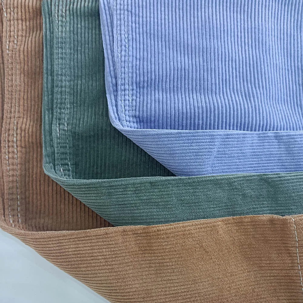 9 oz Custom high quality corduroy clothing fabric 100% cotton