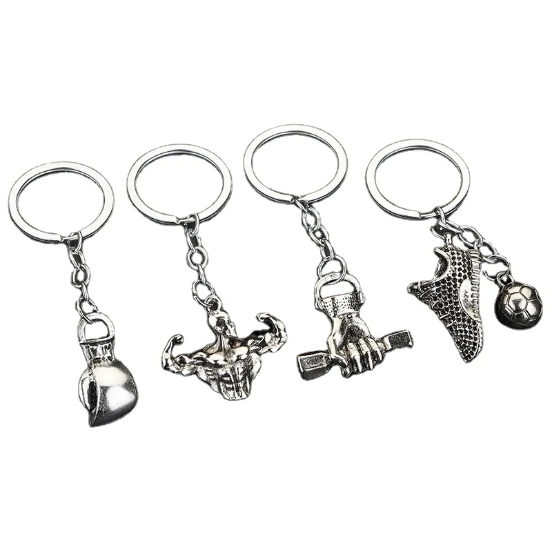 Affordable antique silver metal keychain creative keychain for Souvenirs Gift